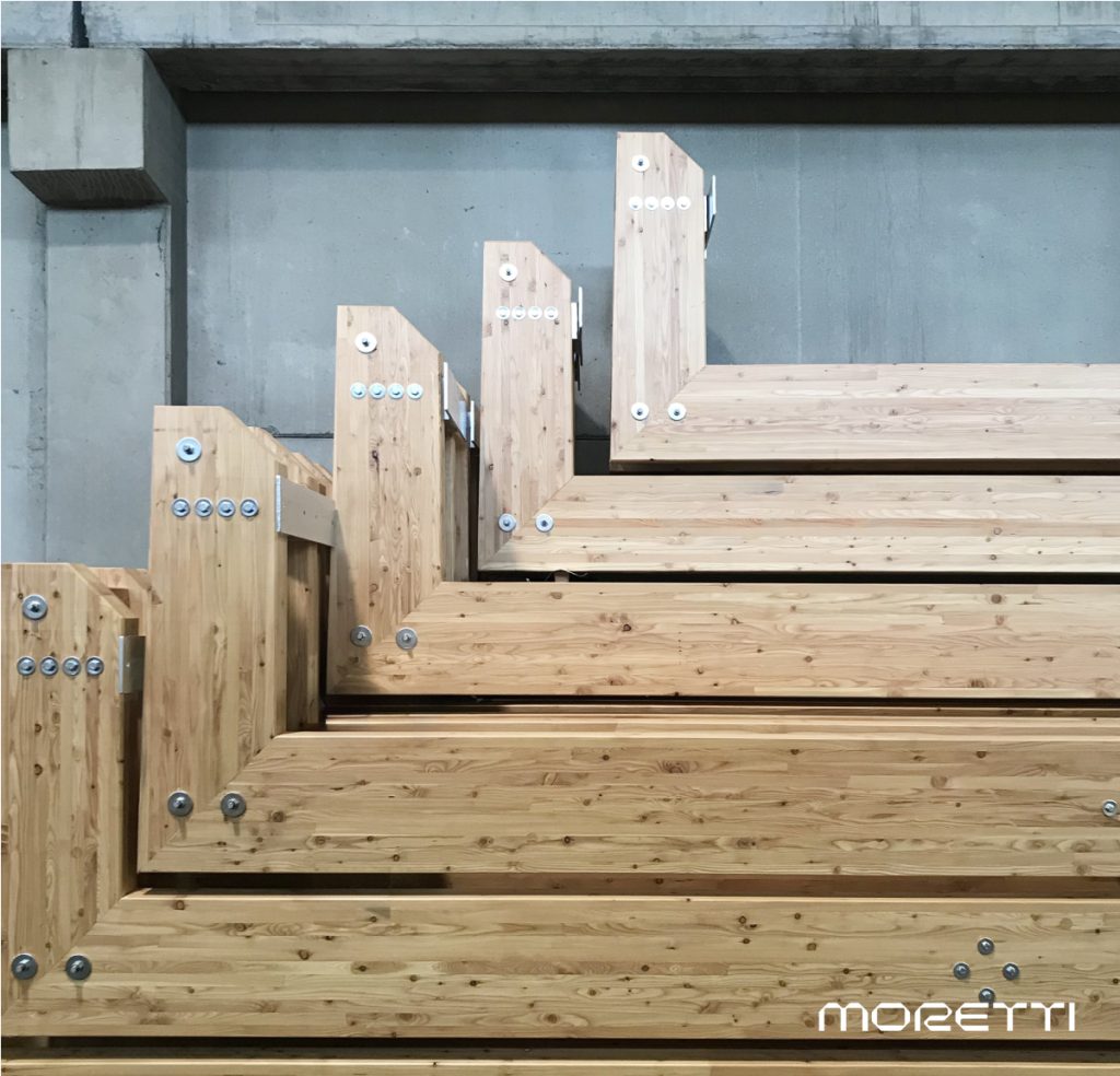 moretti modular contractor lavorazione legno lamellare
